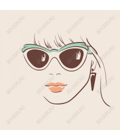  The chic fashionista in big sunglasses