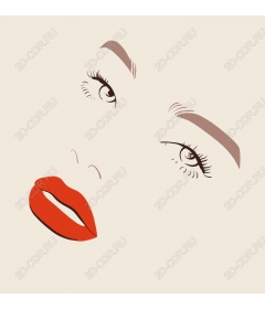  Chic, minimal female face