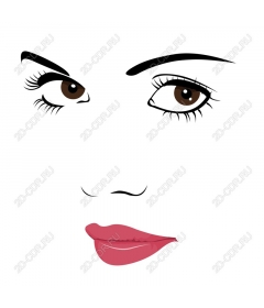  Elegant female face