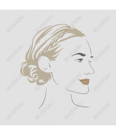  Elegant female profile