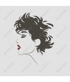  Elegant female profile