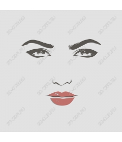  Elegant female face