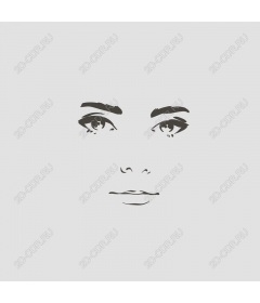  Minimalistic abstract face