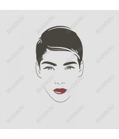  Elegant minimal female face