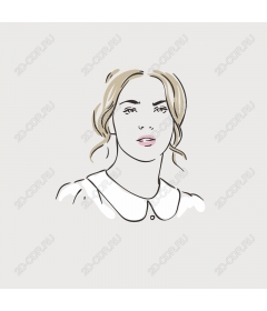  Elegant minimalist line art woman portrait