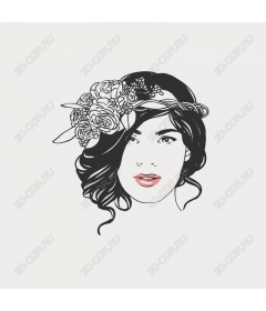  Floral elegance Woman