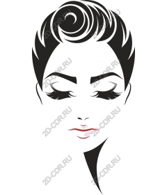  Elegant female face