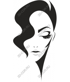  Elegant minimal female face
