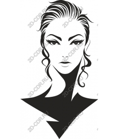  Elegant monochrome woman