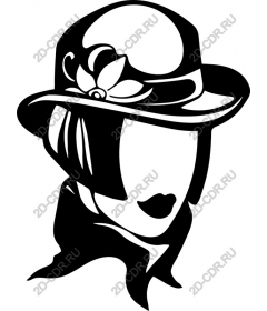  Vintage woman in hat