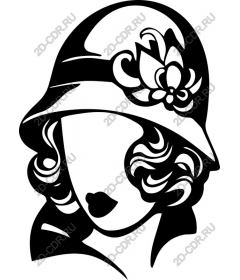  Vintage woman in hat-the Cloche