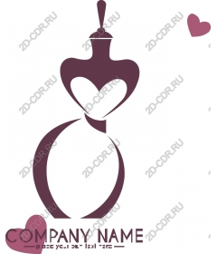  Elegant perfume bottle