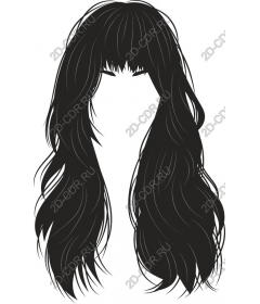  Elegant long flowing hair