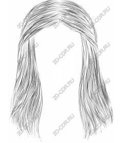  Elegant flowing hair