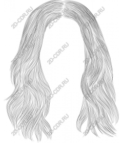  Elegant flowing hair