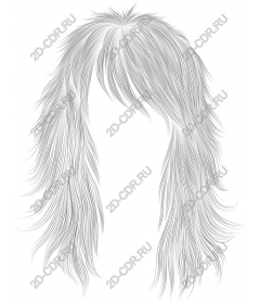  Elegant flowing hair
