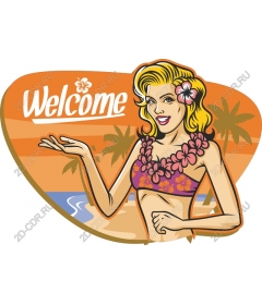 Welcome, tropical lady