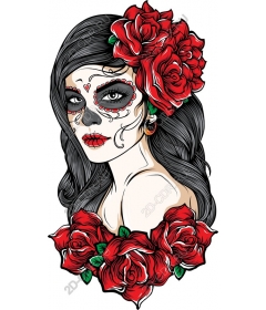 Dia de los Muertos Beauty - Bright sugar skull