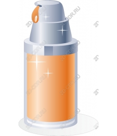  Elegant perfume bottle-dispenser for cosmetics