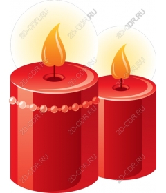  Elegant red candle