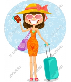 Happy traveler
