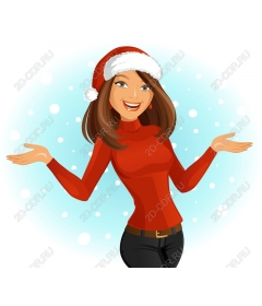 Fun festive woman