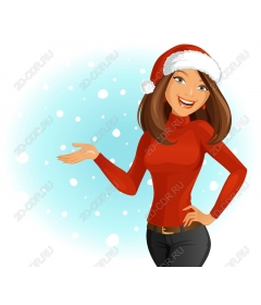 Merry Christmas woman