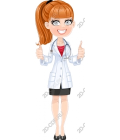 Cheerful female doctor