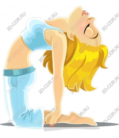Elegant woman-yoga
