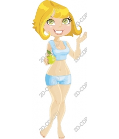 Cheerful blonde
