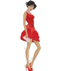  Elegant red dress fashion