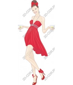  Elegant red dress