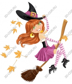  Charming witch at Halloween
