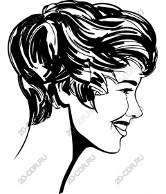  Elegant female profile