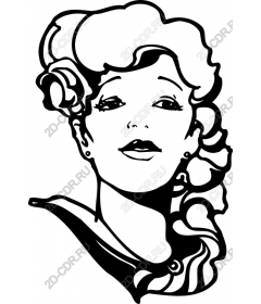  Elegant vintage female portrait