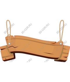 Hanging wooden sign