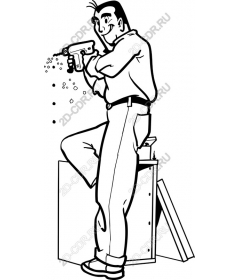 Funny handyman