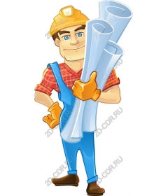  Builder with drawings