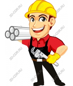  Cartoon plumber