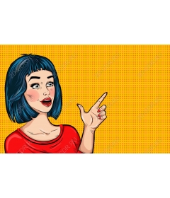  Стильная женщина с голубыми волосами