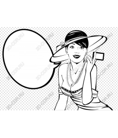  Elegant glamorous woman