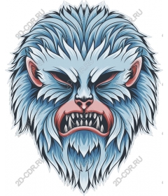 Head of a ferocious beast