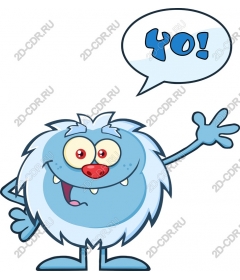  Adorable cartoon Yeti