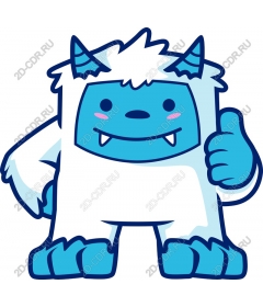 Playful friendly Yeti