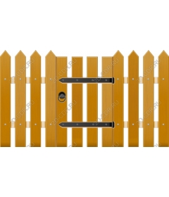 Wooden fence gates