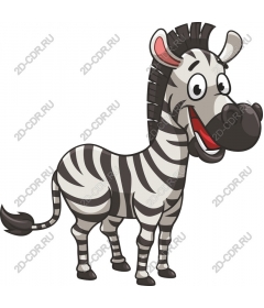  Adorable cartoon Zebra