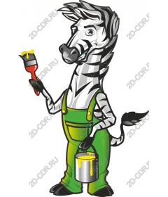 The colourful artist-a Zebra