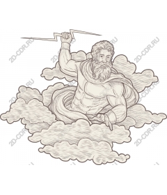 Majestic Deity, Wielding Lightning