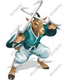  Fierce warrior-goat