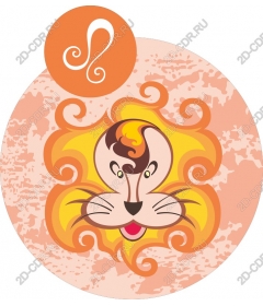 Playful cartoon lion
